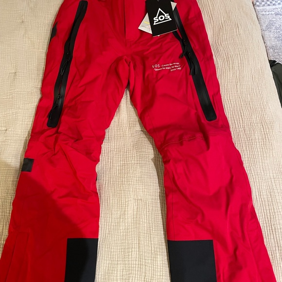 Men's Red Ski Pants